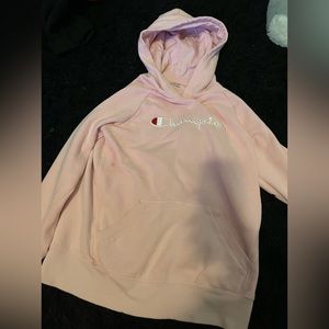 pink champion girls hoodie